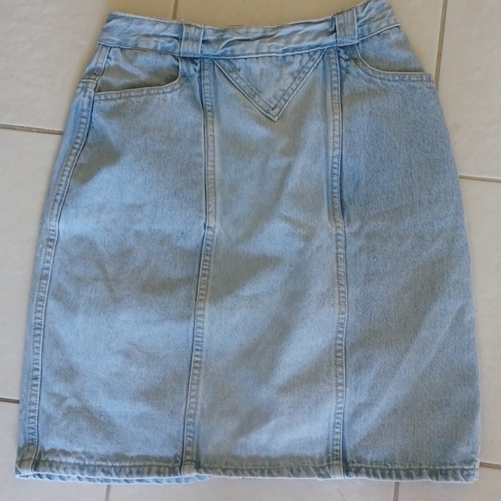 Vintage Guess High Waist Mom Jean Skirt S/M
